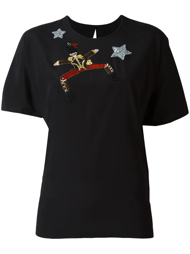 футболка с вышивкой  Dolce & Gabbana