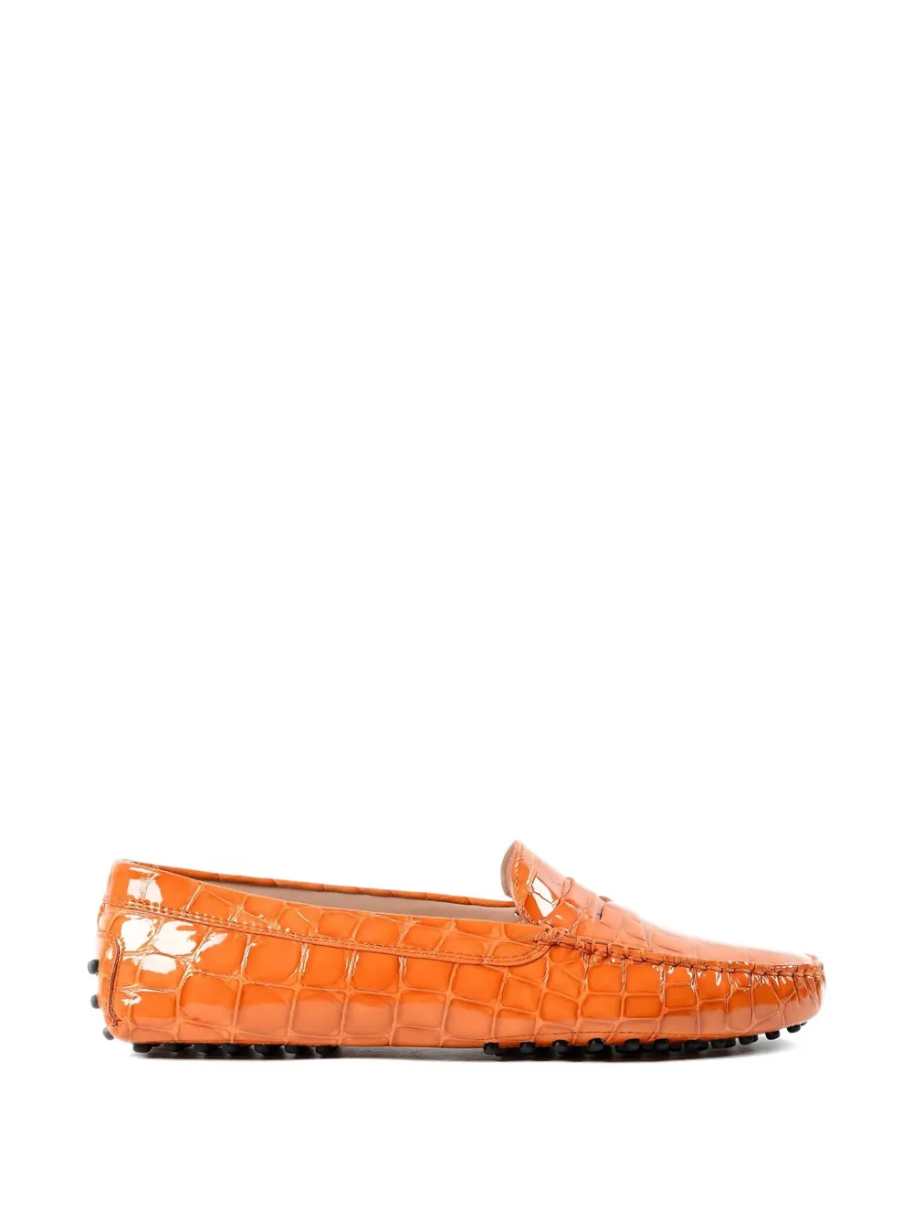 Tod's Loafer mit Krokodilledereffekt - Gelb