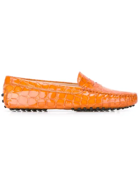 Tod's corcodile effect loafers