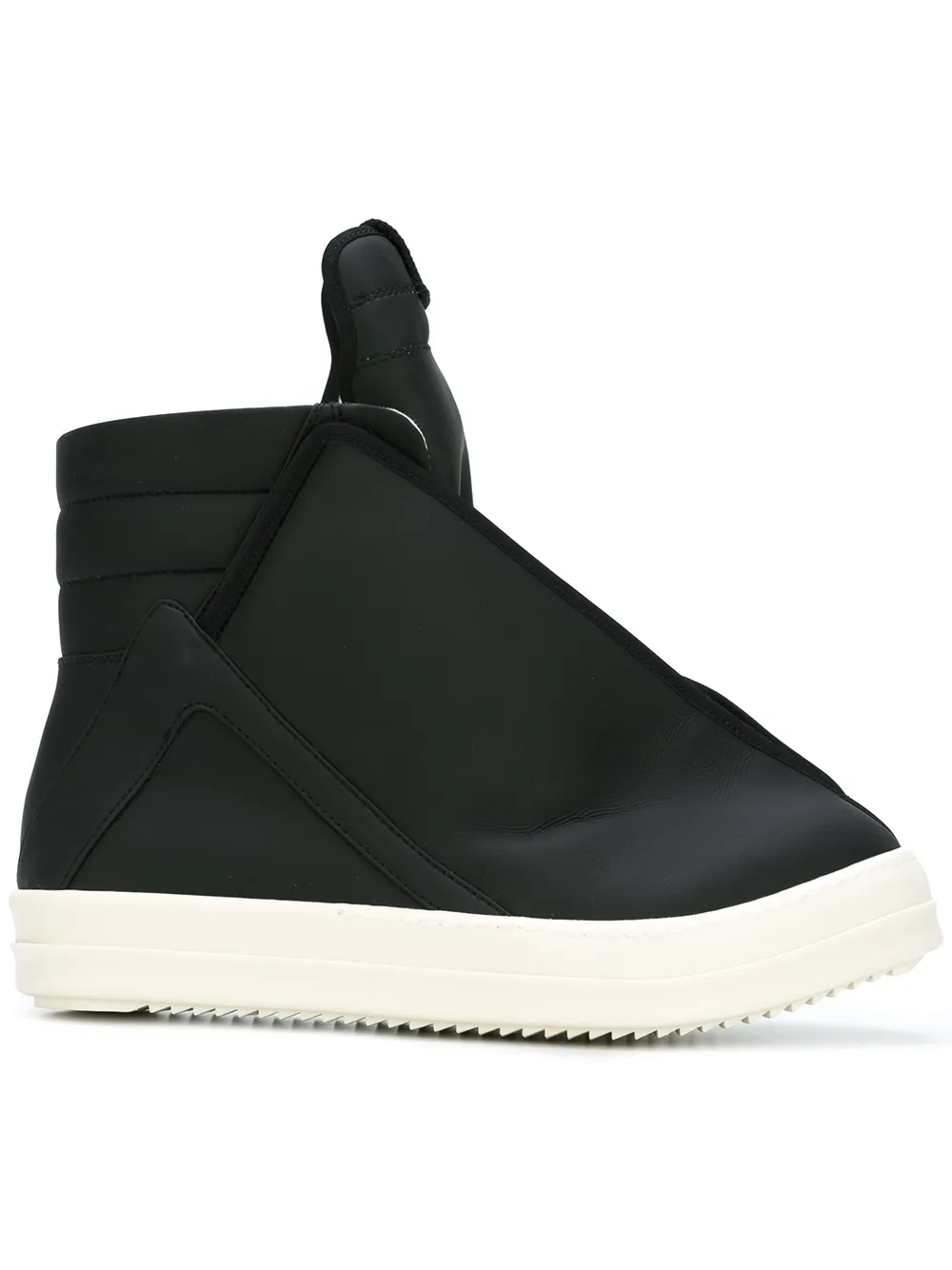 Rick Owens DRKSHDW baskets montantes à design superposé | noir | Image 1