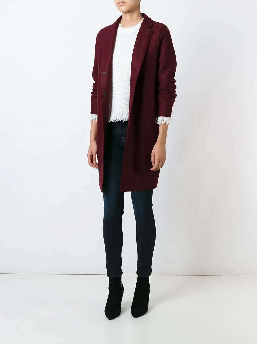 Harris Wharf London snap button coat | Single Breasted Coats | Image 2