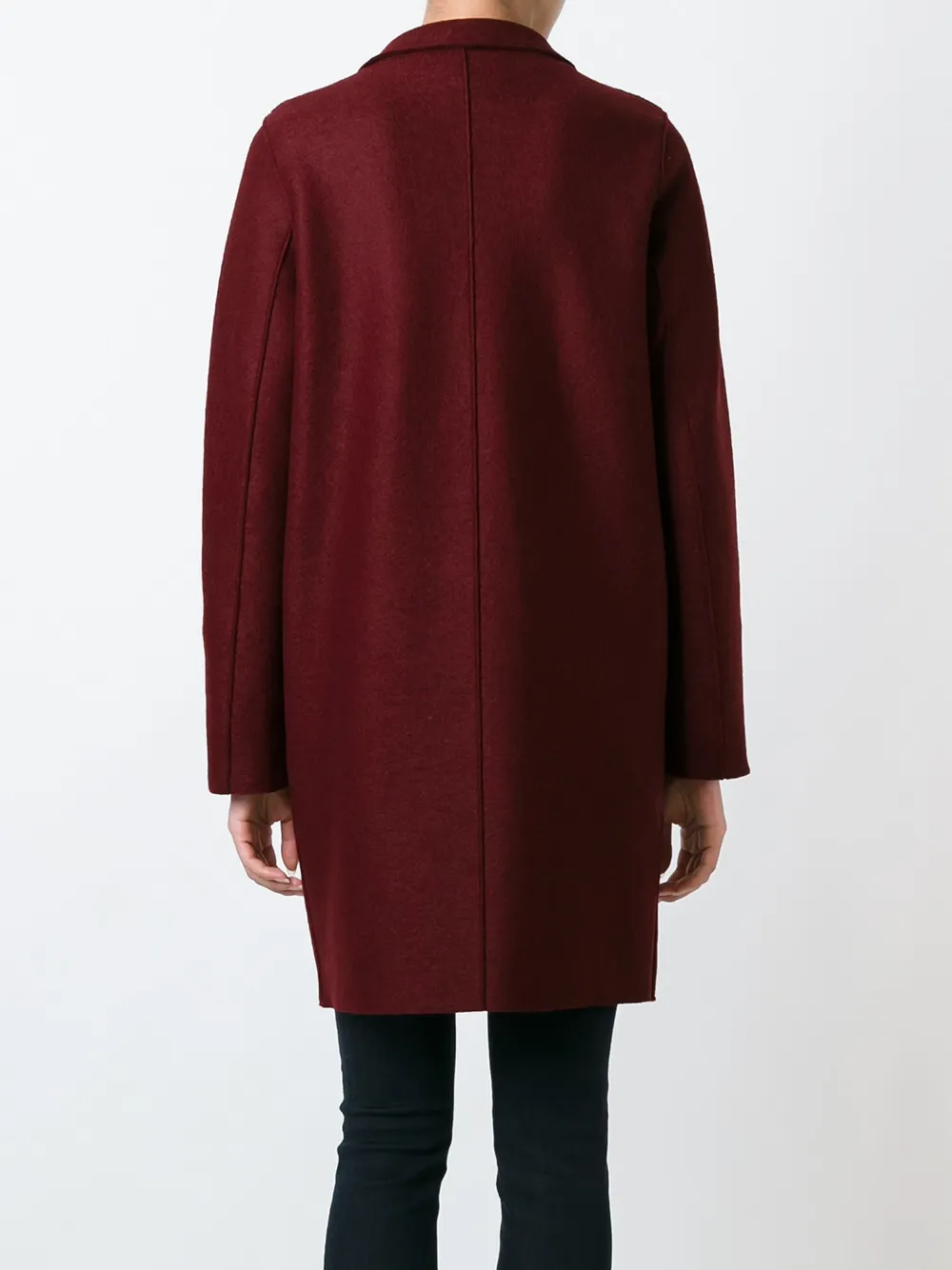 Harris Wharf London snap button coat Rood