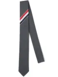 Thom Browne RWB stripe necktie - Grey