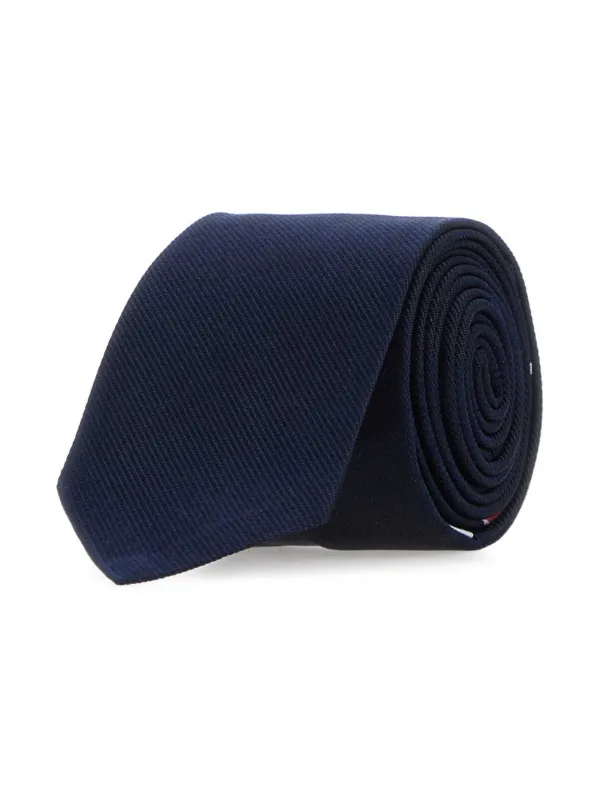 Thom Browne Grosgrain Stripe Tie | Blue | FARFETCH