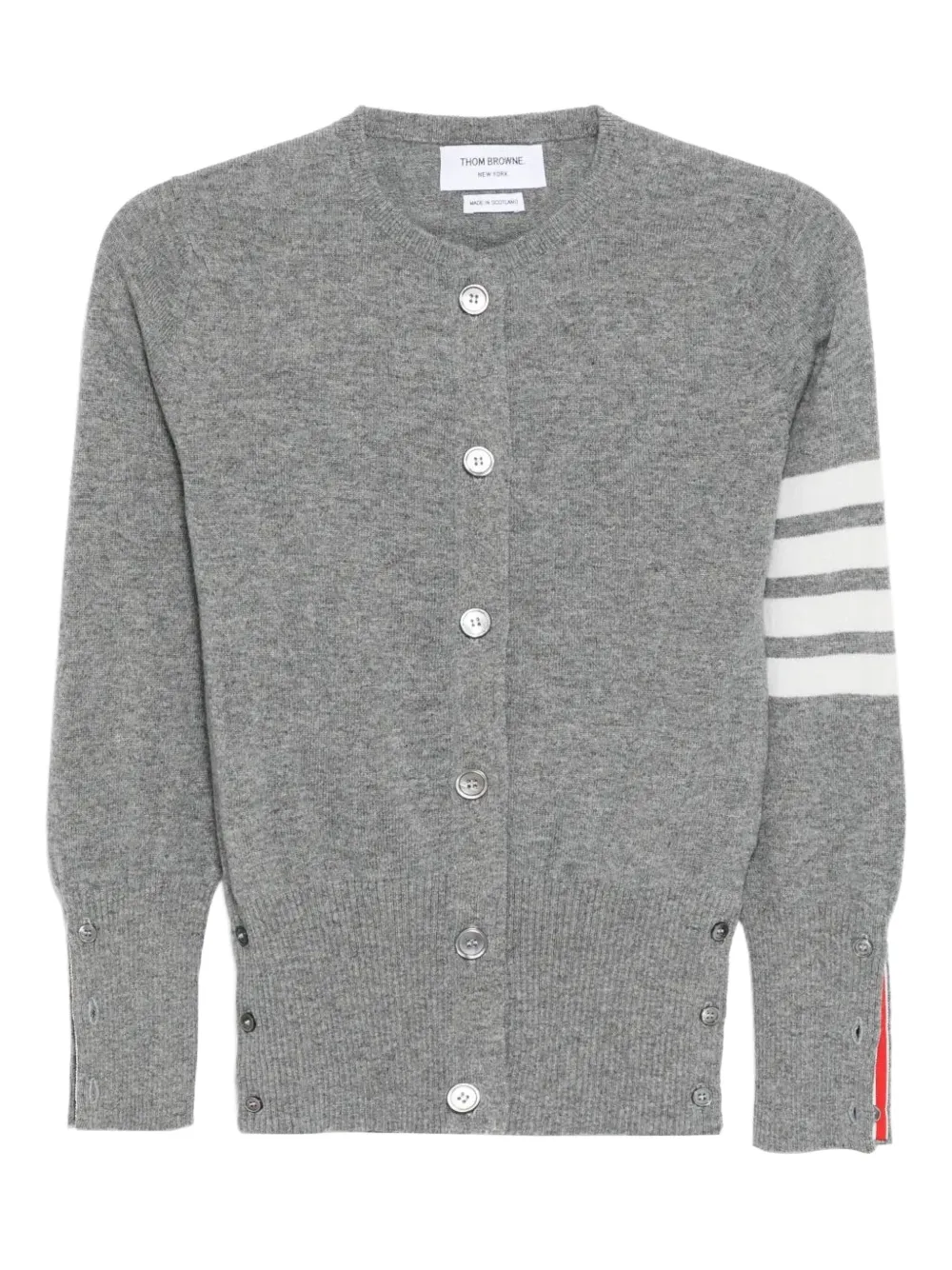 Thom Browne 4-bar stripe cardigan | gris | Image 1