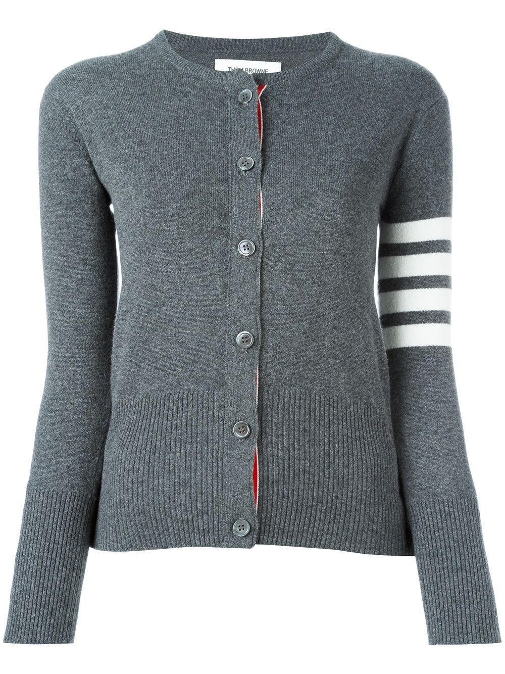 Thom Browne 4-bar stripe cardigan - Grey