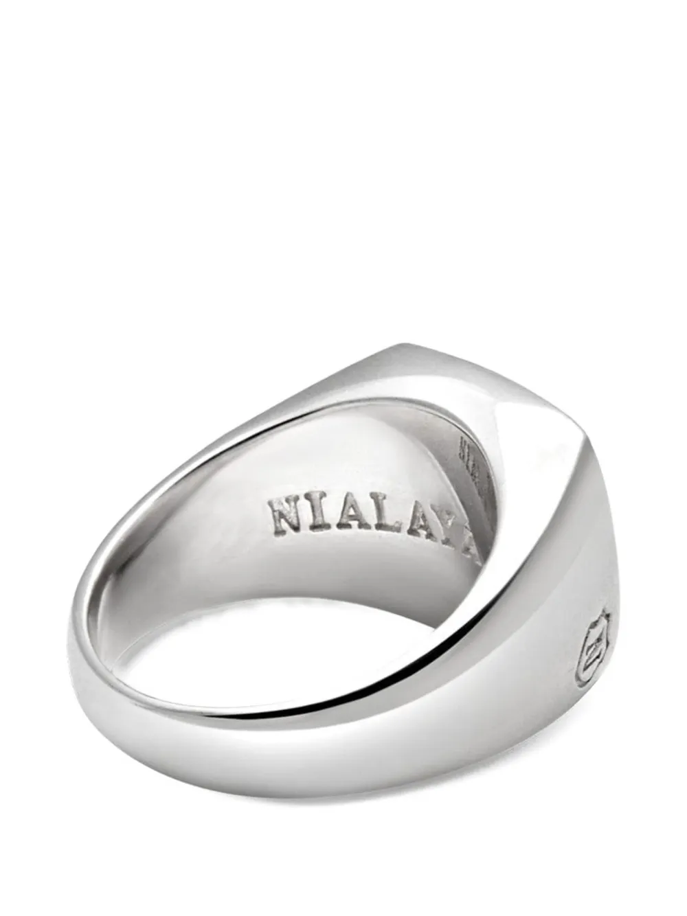  Nialaya Jewelry Cocktailring Mit Onyx   Silber 