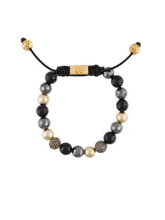 Nialaya Jewelry Beaded Diamond And Shire Bracelet Farfetch Nialaya Jewelry Beaded Diamond And Shire Bracelet