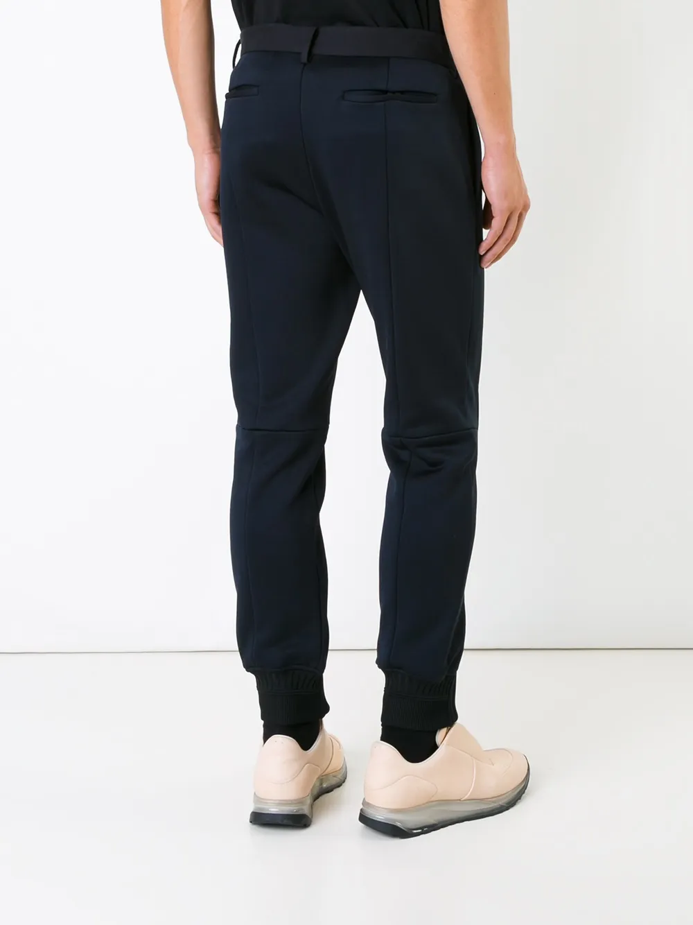 Juun.J zipped detail trousers Zwart