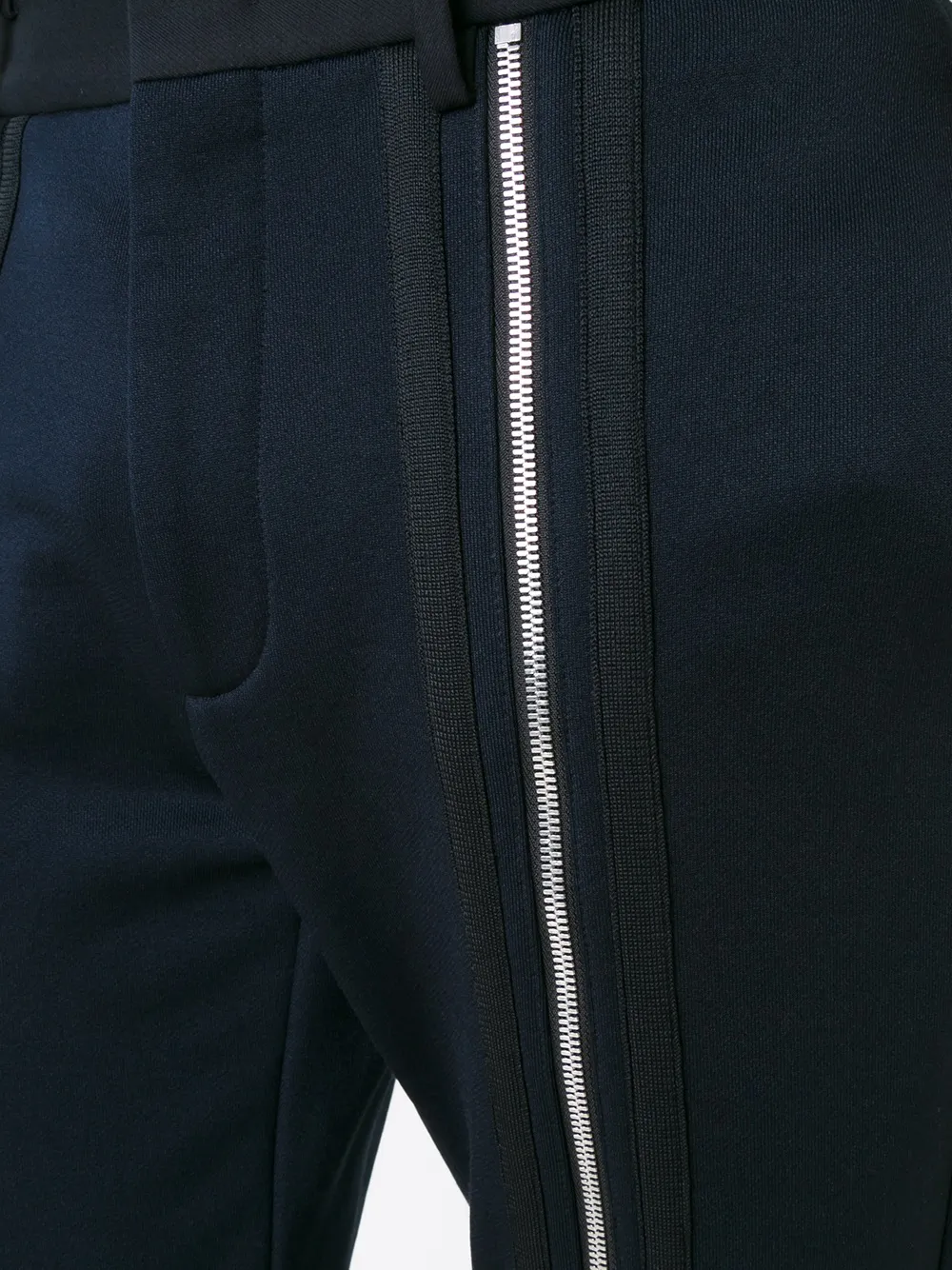 Juun.J zipped detail trousers Zwart