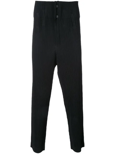 Homme Plissé Issey Miyake drop-crotch pleated trousers