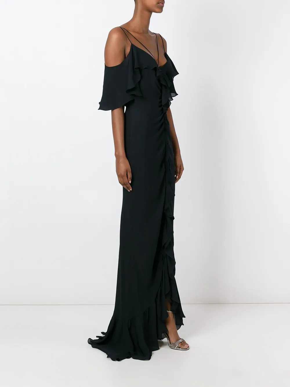 PUCCI cold shoulder gown Zwart