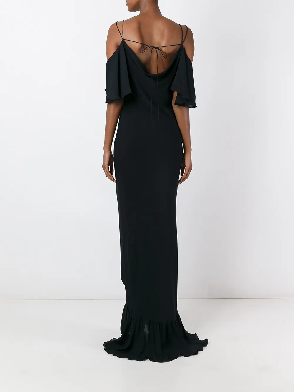 PUCCI cold shoulder gown Zwart