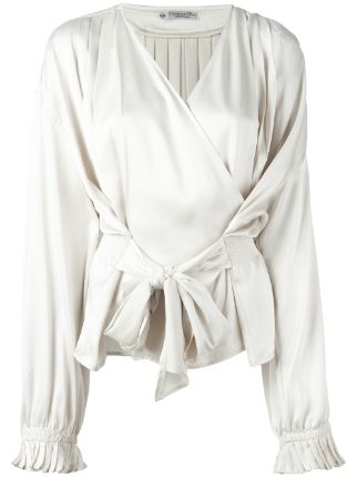 Christian Dior Wrap Blouse - Farfetch