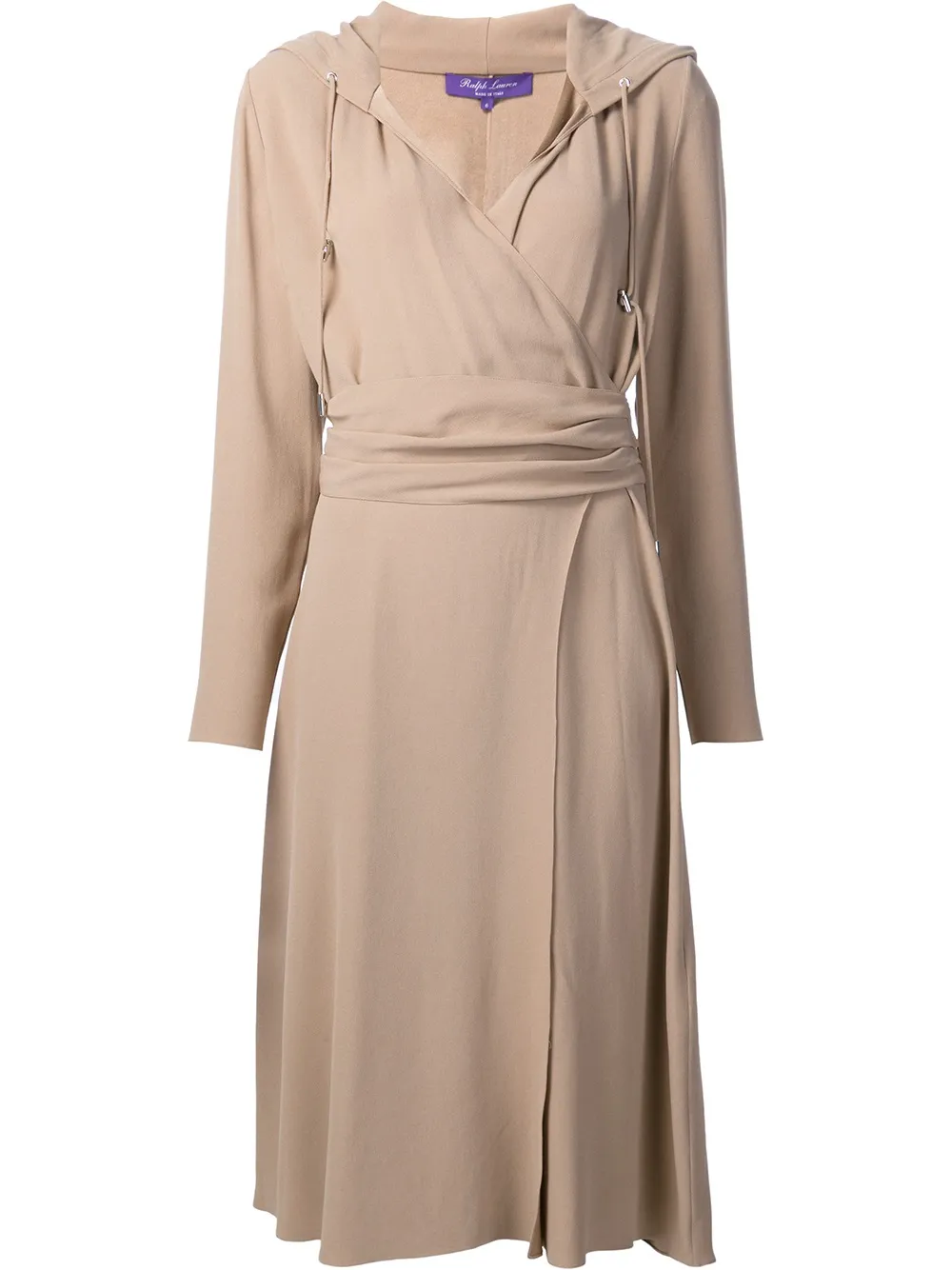 Ralph Lauren Collection back crepe Carley Dress Beige
