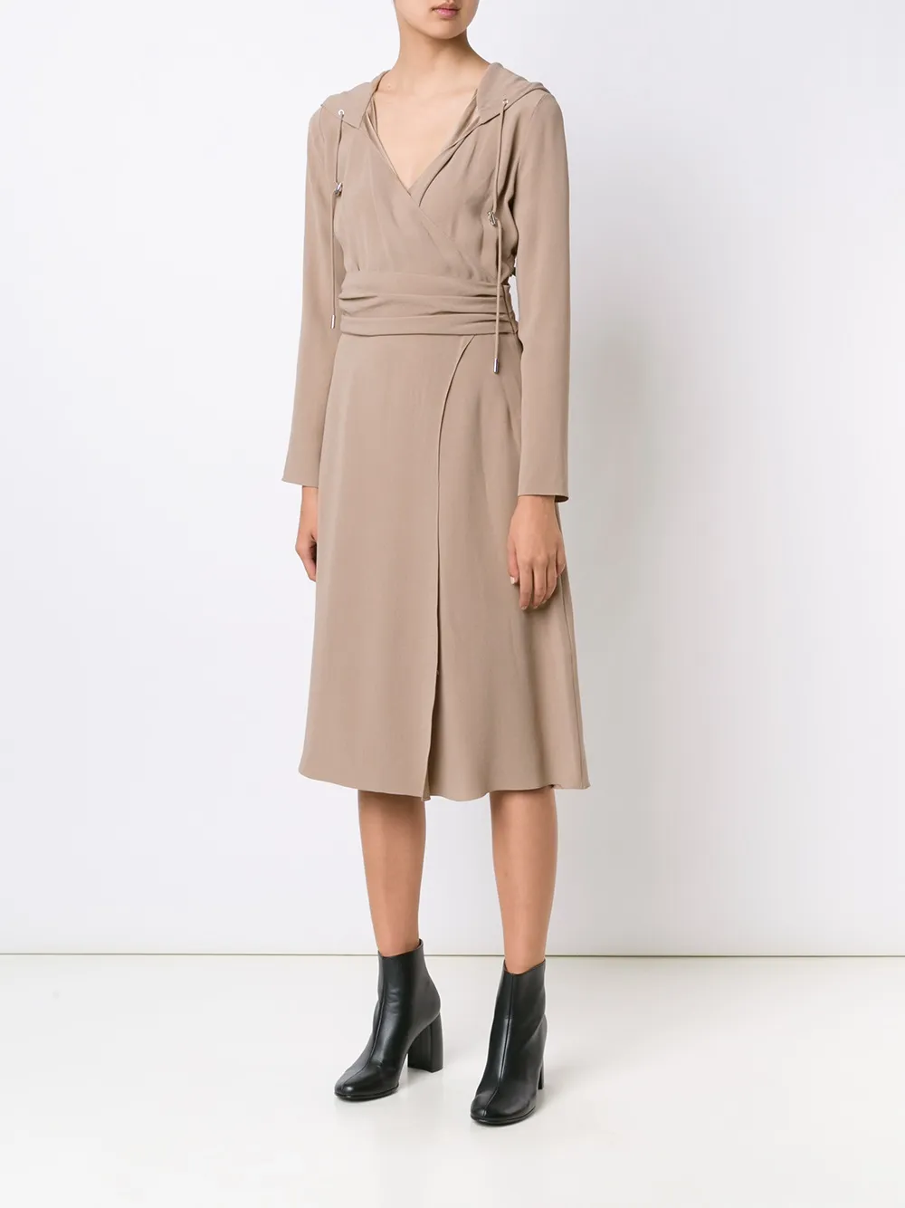 Ralph Lauren Collection back crepe Carley Dress Beige