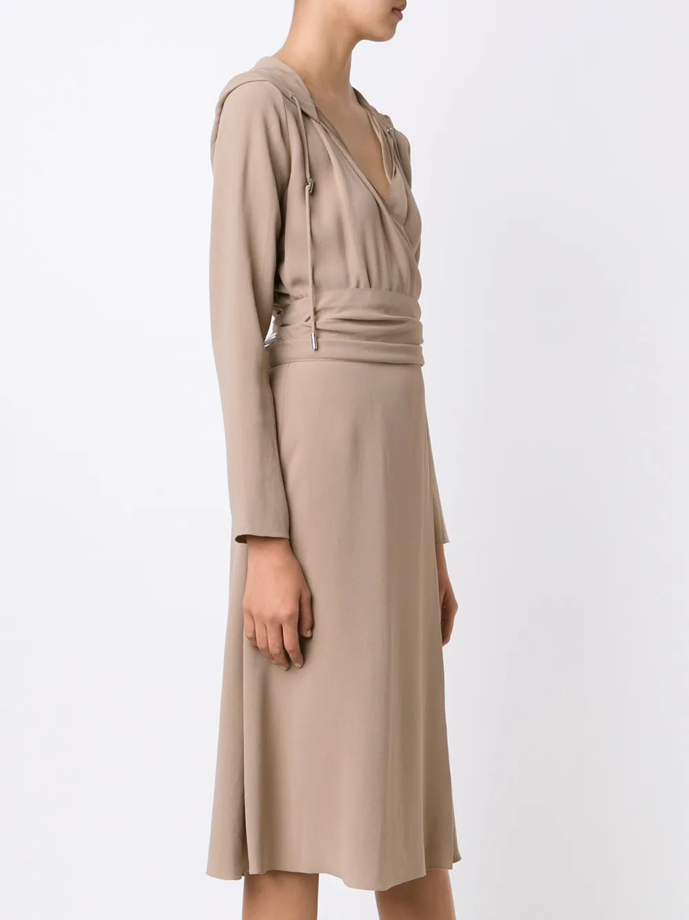 Ralph Lauren Collection back crepe Carley Dress Beige