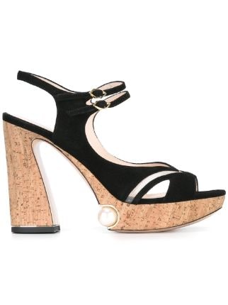 Nicholas Kirkwood 105mm Estella Pearl Platform Sandals - Farfetch