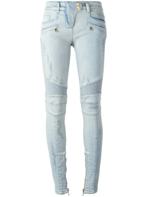 Balmain biker jeans