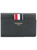 Thom Browne pebbled-leather key wallet - Black