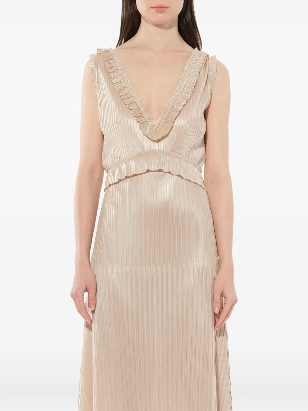 Givenchy technical pleated dress - Neutrals