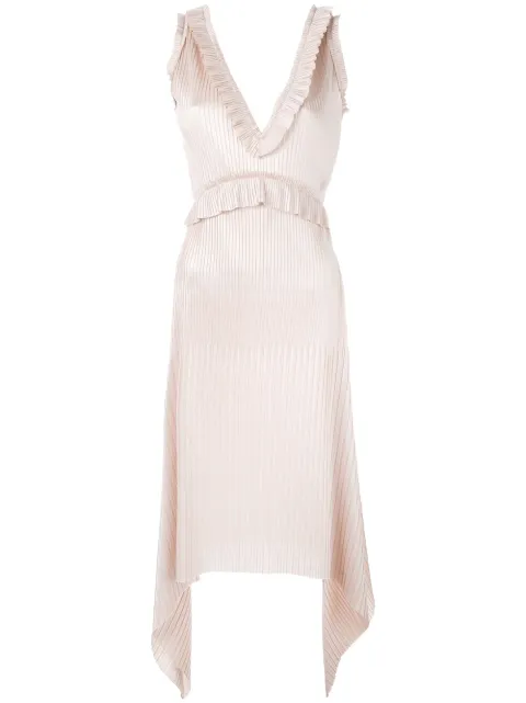 Givenchy robe plissée métallisée