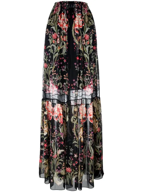 Roberto Cavalli Galaxy Garden maxi skirt