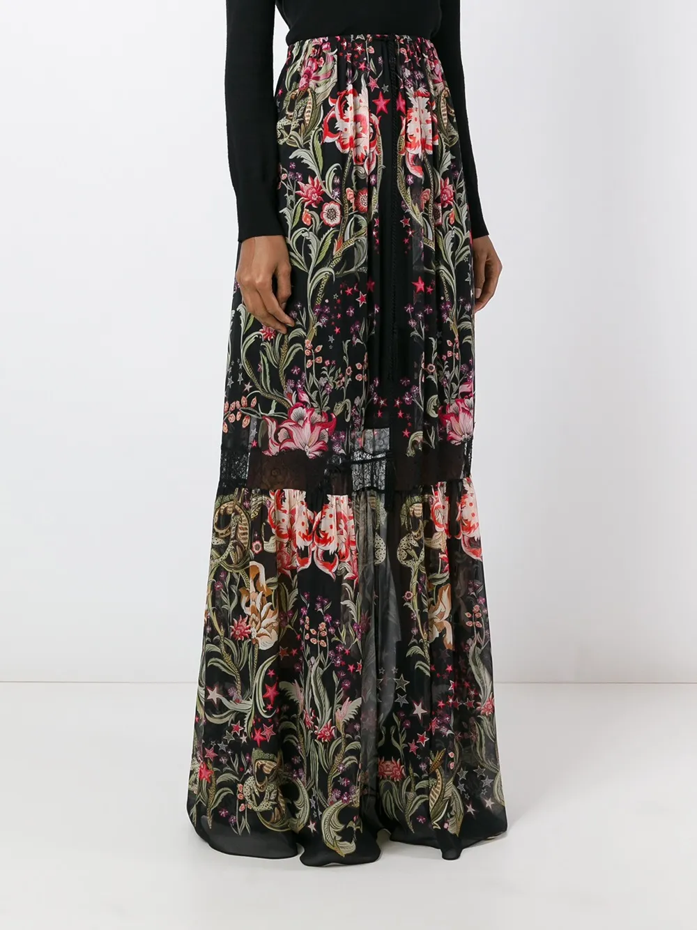 Roberto Cavalli 'Galaxy Garden' maxi skirt Veelkleurig