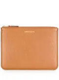 Comme Des Garçons Wallet zipped clutch - Brown