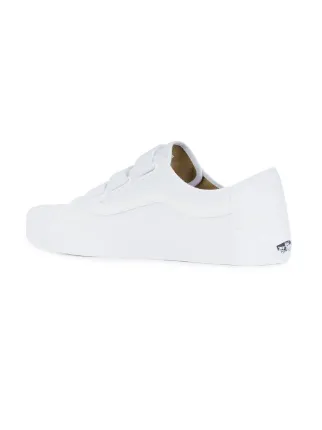 white strap on vans