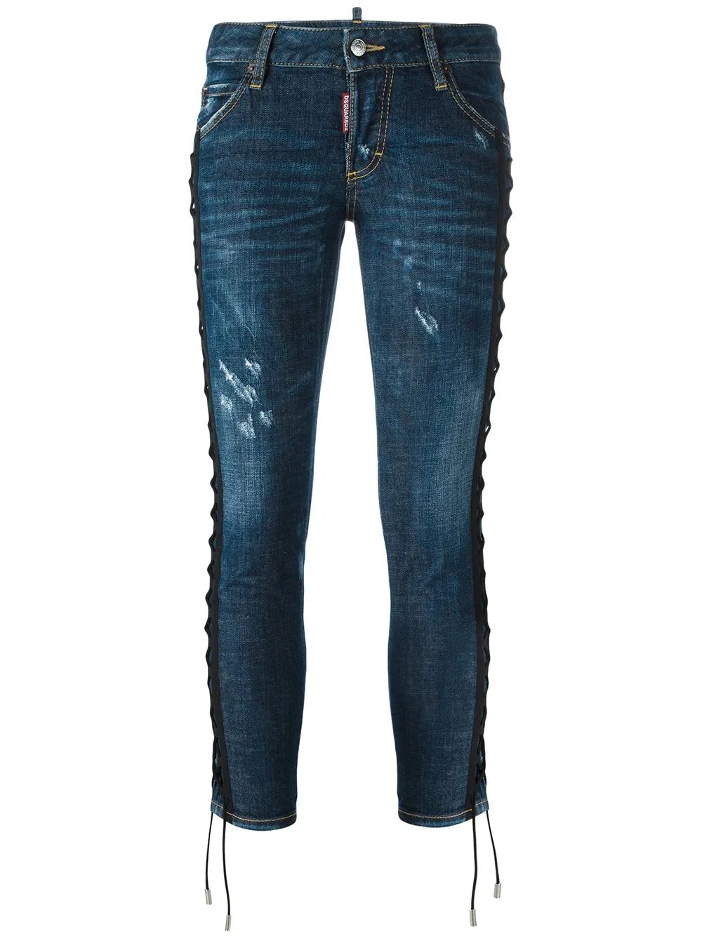 DSQUARED2 'Deana' lace effect jeans - Blu