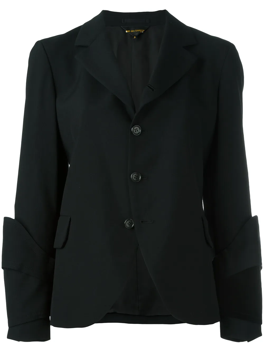 Comme Des Garçons Three Button Blazer In Black