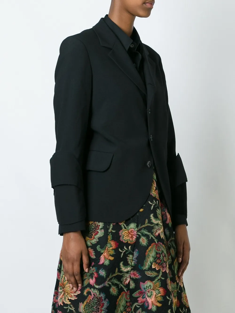 Comme Des Garçons three button blazer Zwart