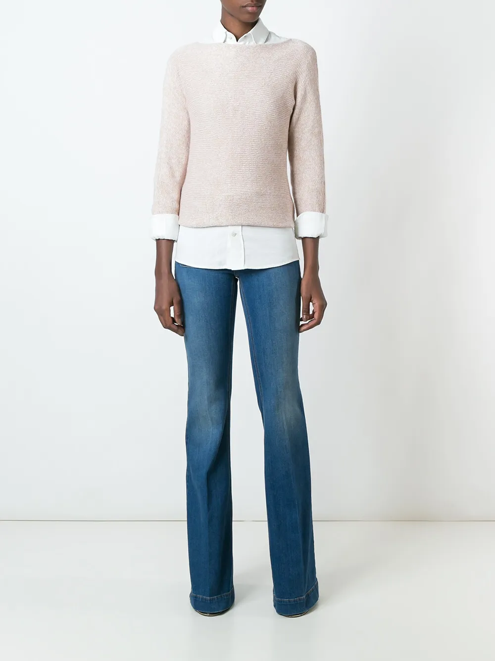 ETRO round neck jumper Beige