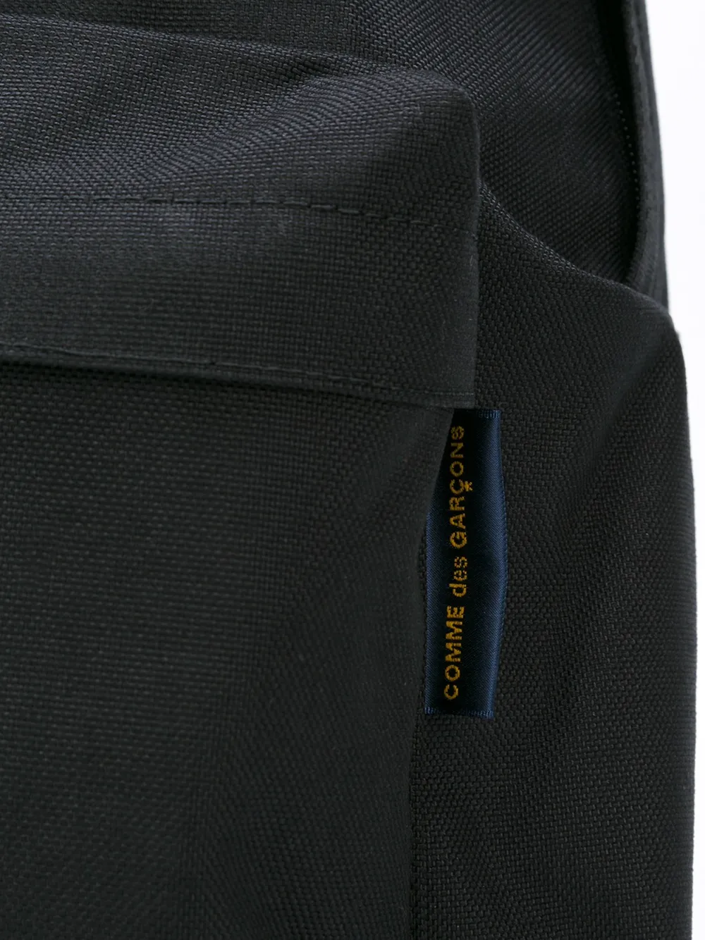 Comme Des Garçons Contrast Straps Large Backpack In Black