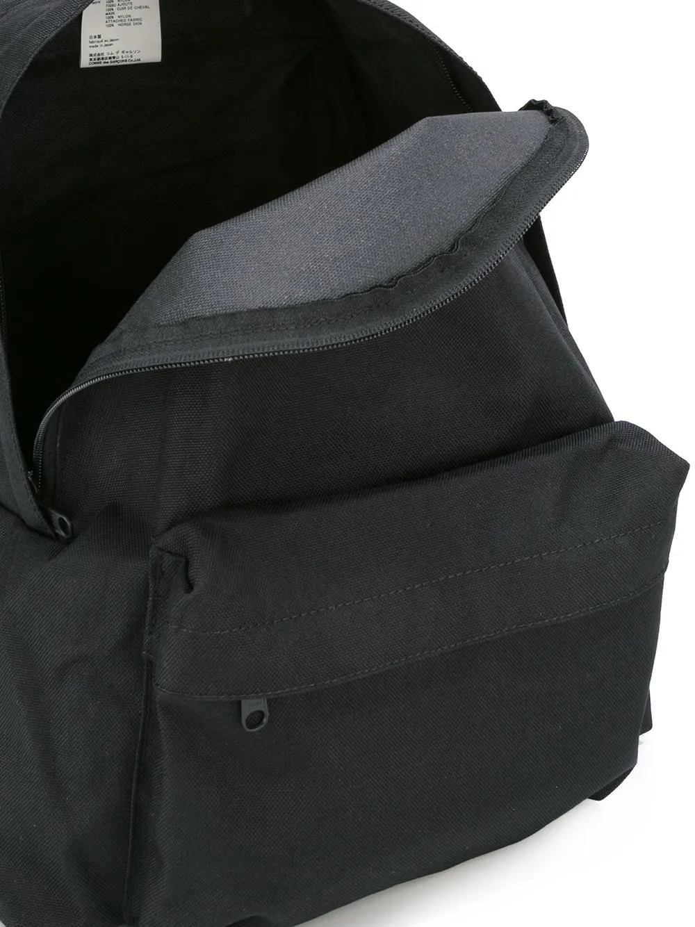 Comme Des Garçons Contrast Straps Large Backpack In Black
