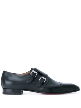 Christian Louboutin Classic Buckle Loafers Black FARFETCH