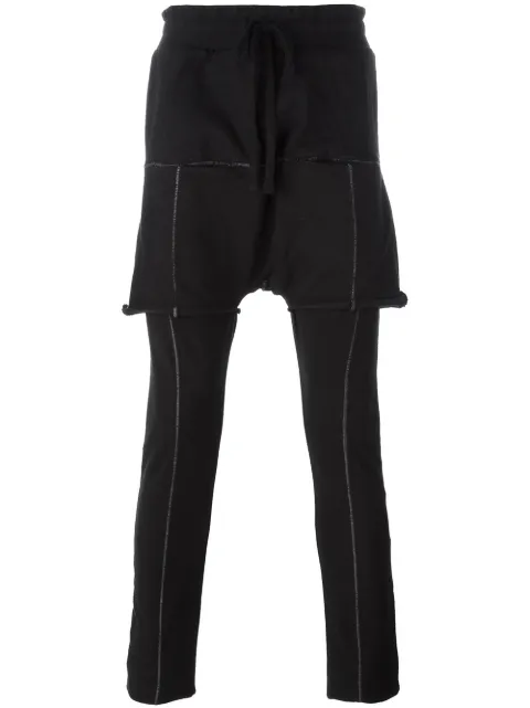 Thom Krom shorts overlay drop crotch trousers