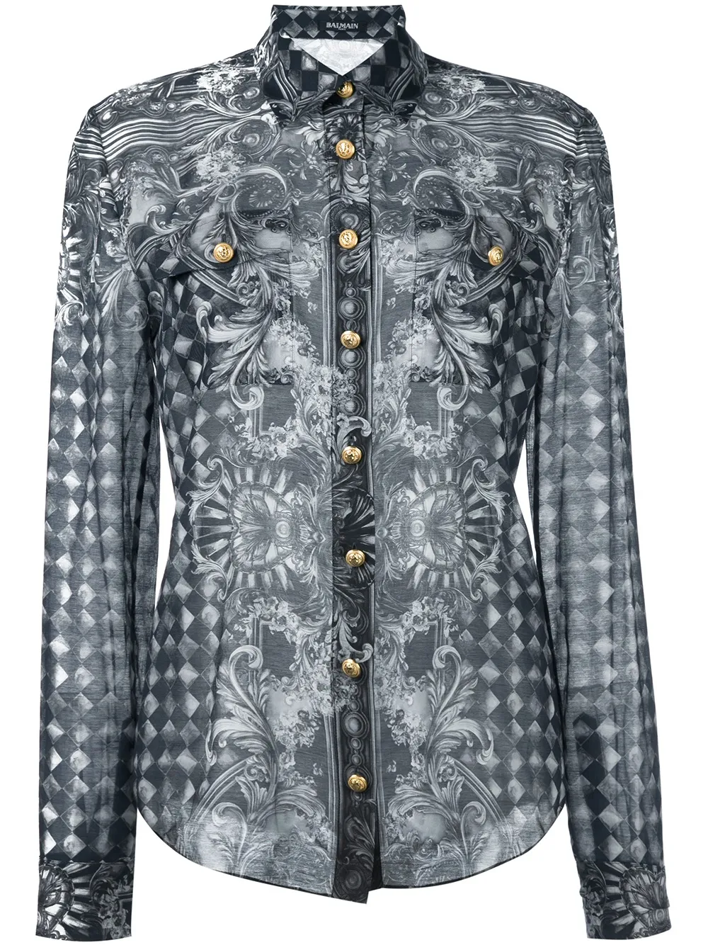 巴洛克式印花衬衫