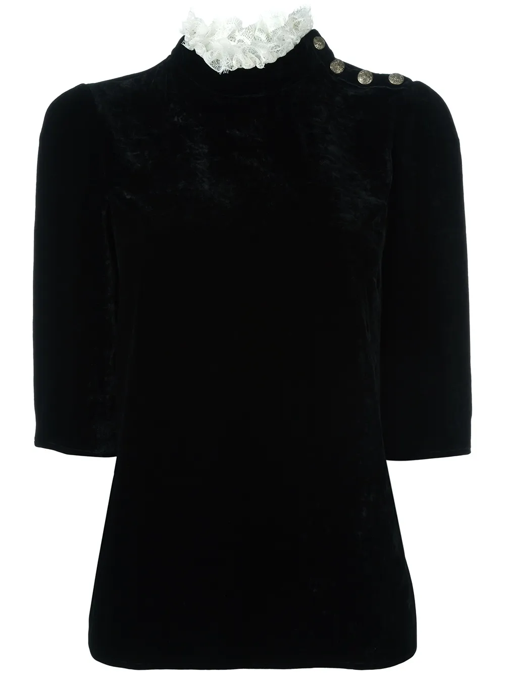 Philosophy Di Lorenzo Serafini lace collared top - Nero