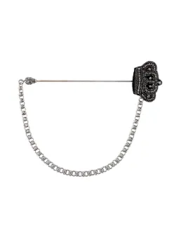 Broche prateado