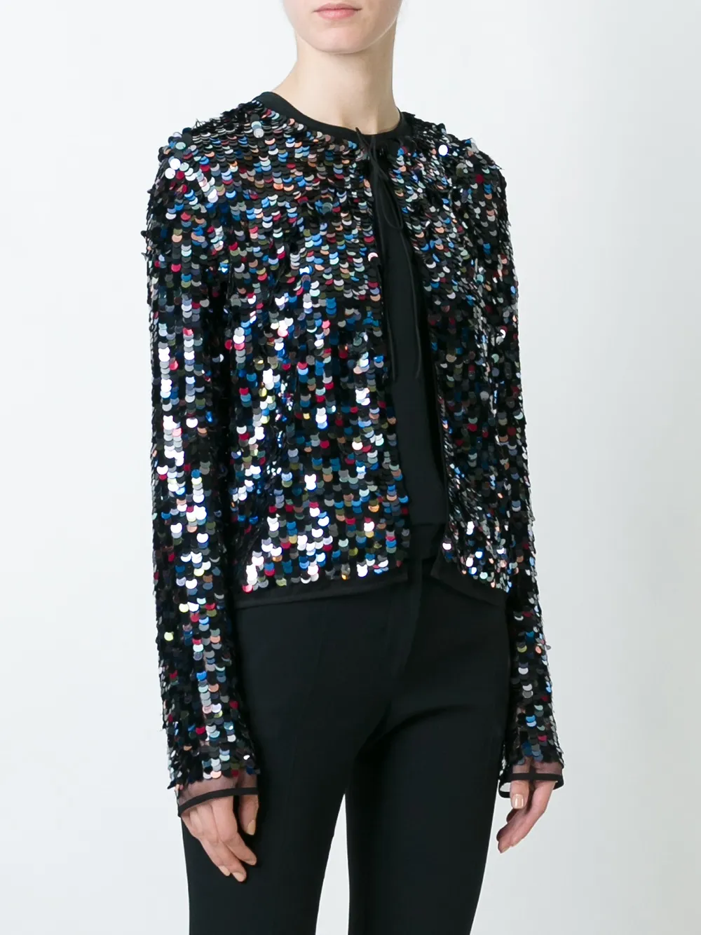 Pucci Sequin Jacket In Black