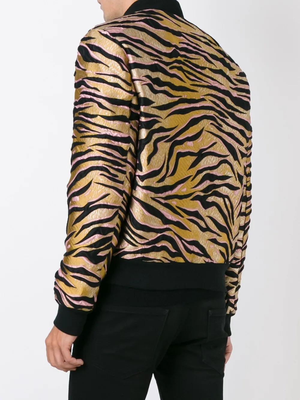 老虎皮纹飞行员夹克