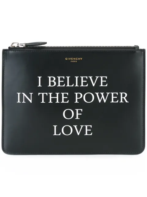 Givenchy love printed clutch
