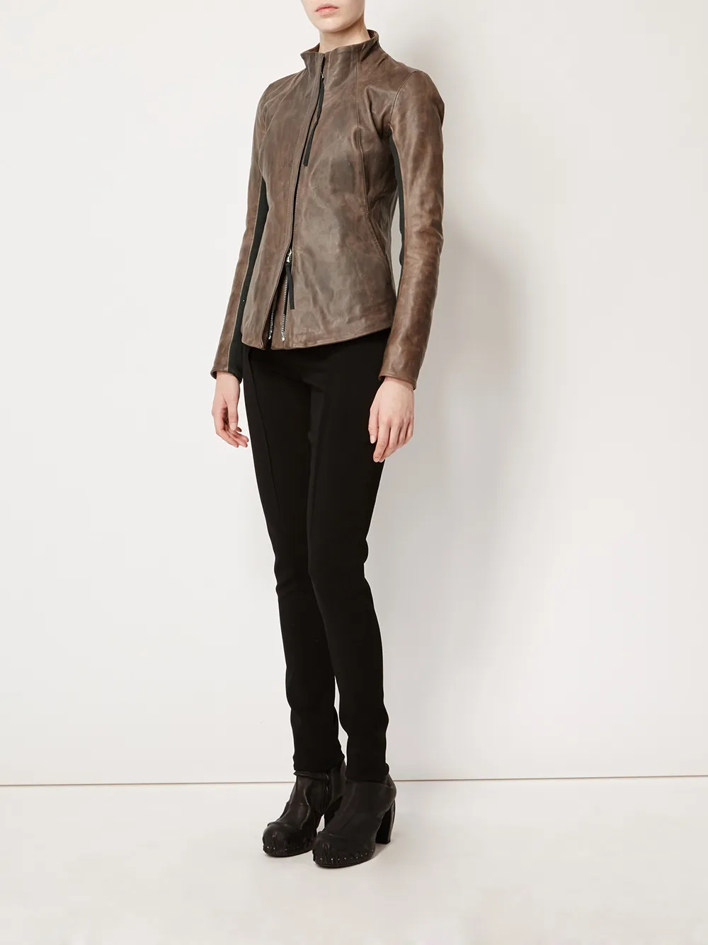 Boris Bidjan Saberi zipped fitted jacket | Leather Jackets | Image 2