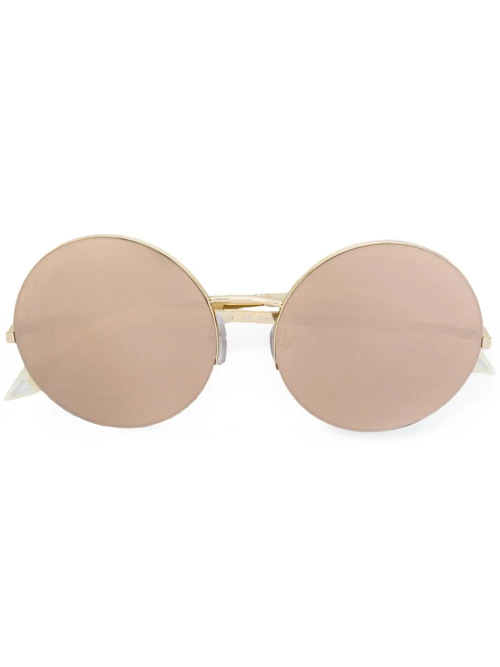 Victoria Beckham Eyewear Occhiali da sole tondi - Effetto metallizzato