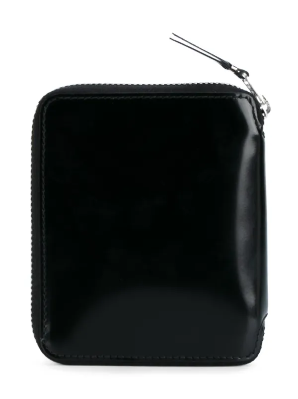 Comme Des Garçons Wallet Zip Around Wallet | Black | FARFETCH