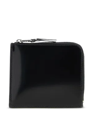 Comme Des Garçons Wallet Carteira Dobrável De Couro | Preto