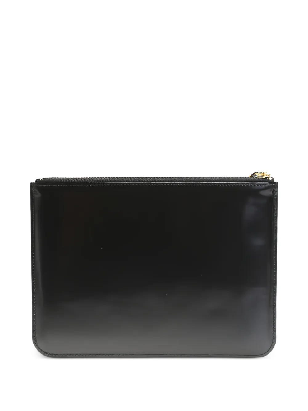  Comme Des Garçons Wallet Clutch Mit Logo Prägung   Schwarz 