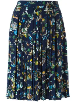 Jupe Plissée Couteau Femme Eastex, Bleu, Taille 18/XL, Polyester, Occasion
